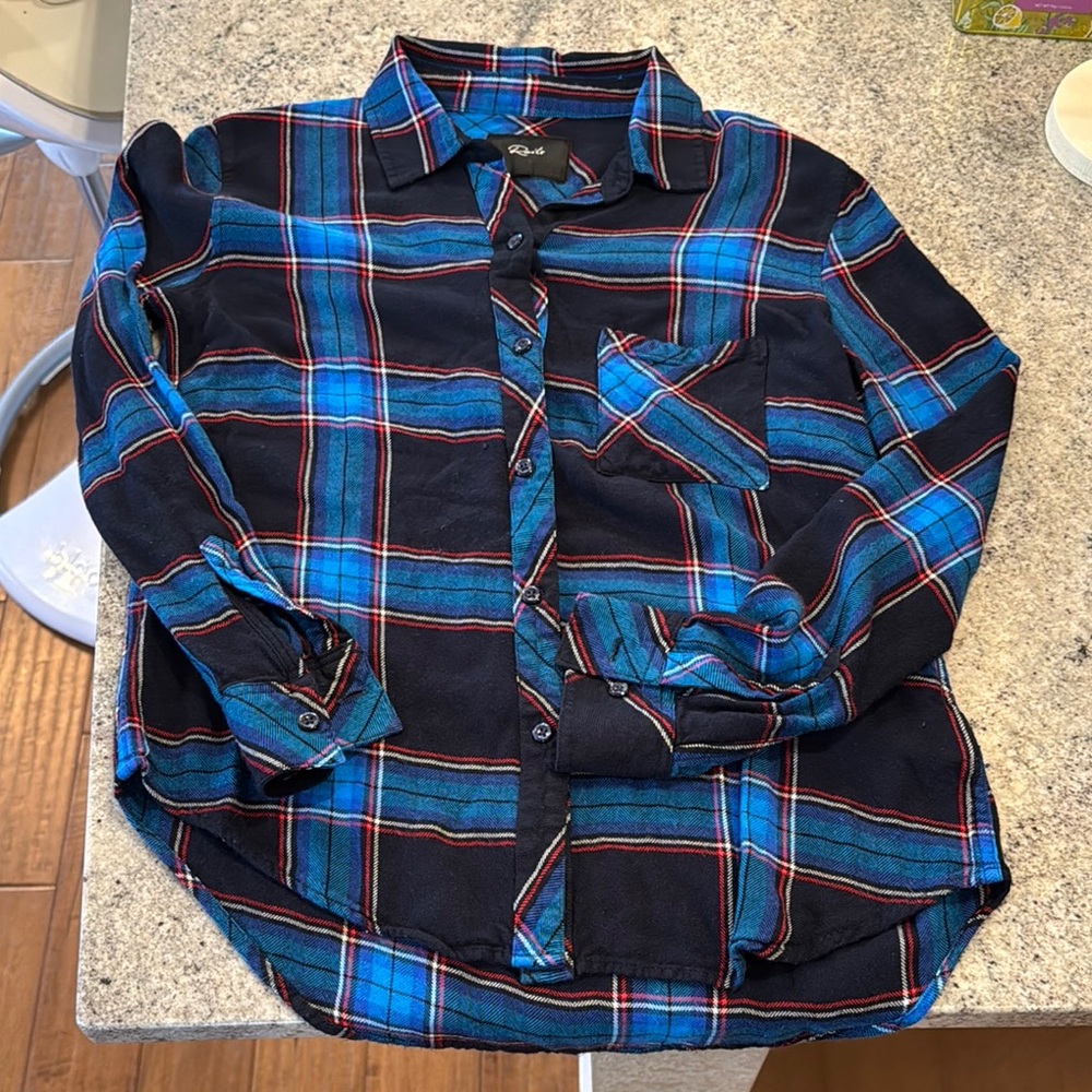 Rails Blue Hunter Azure Button Down Shirt